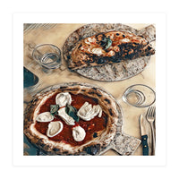 Pizza And Calzone (Print Only)