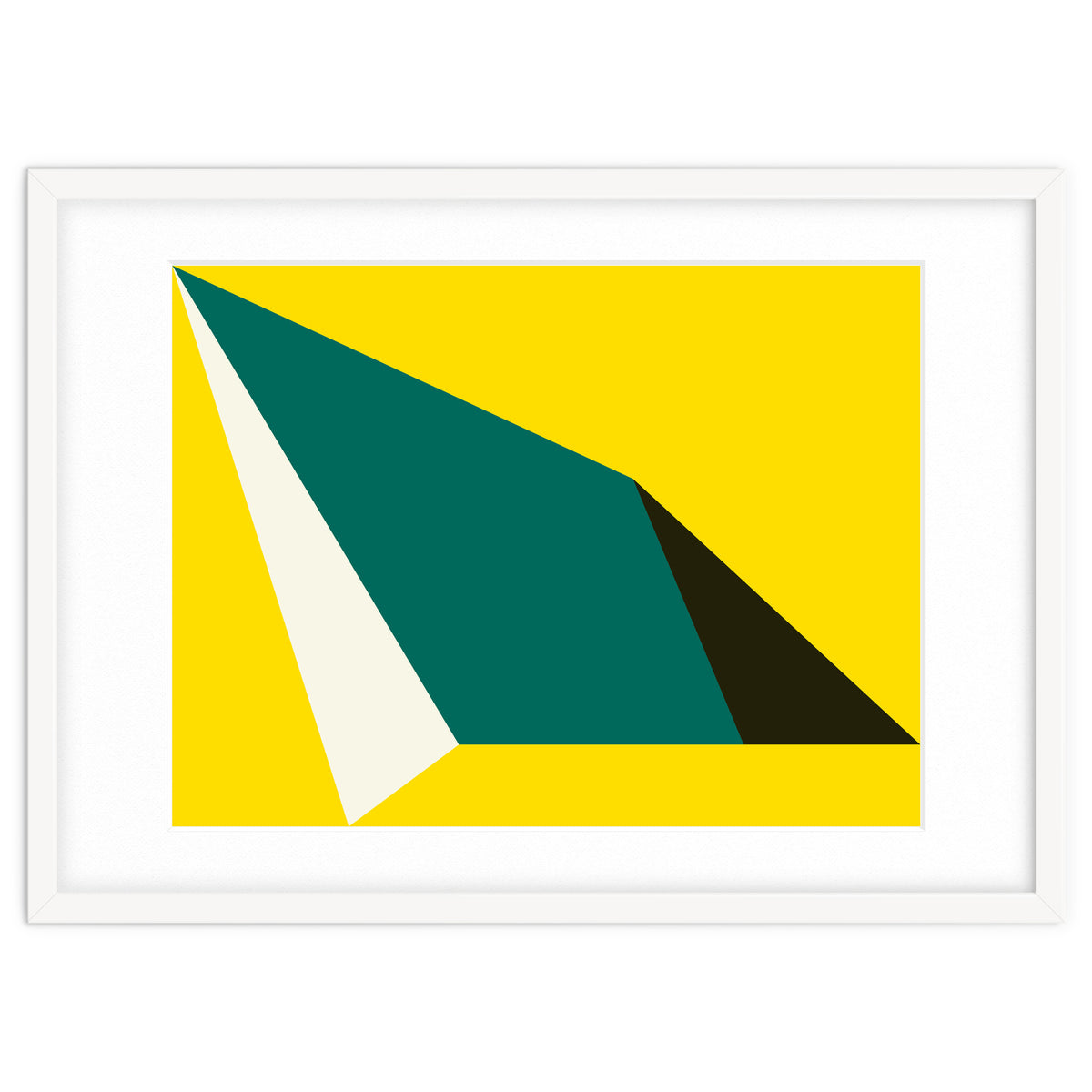 Geometric Shapes No. 74 - yellow, green & black