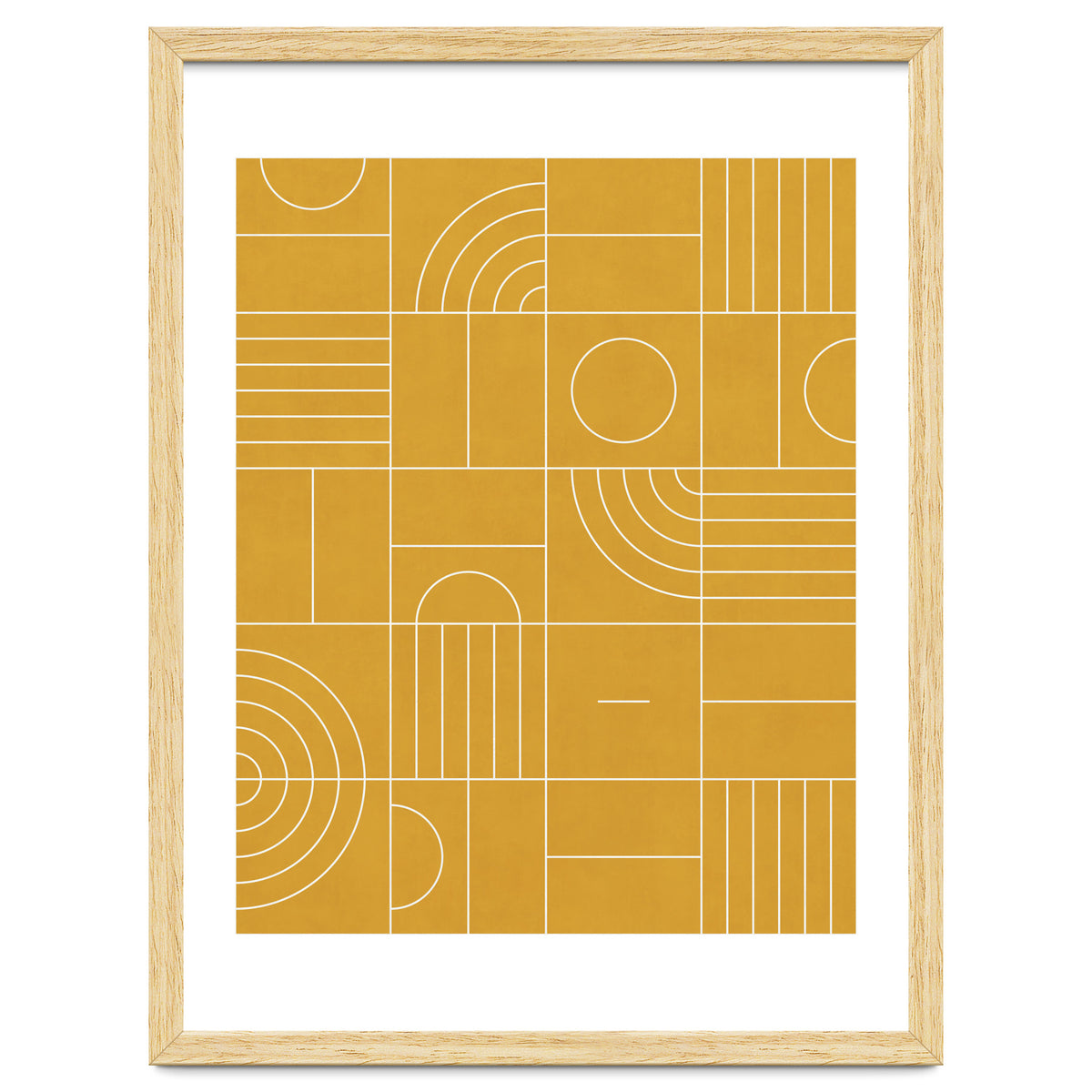 My Favorite Geometric Patterns No.22 - Mustard Yellow