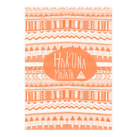 Hakuna Matata Orange Art Print  (Print Only)