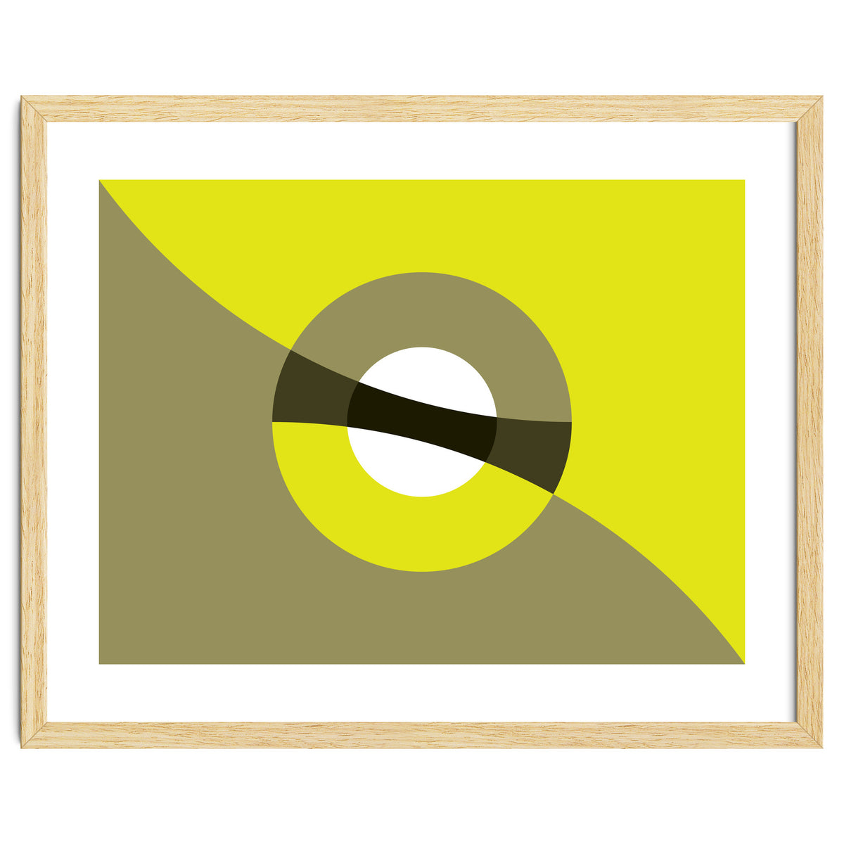 Geometric Shapes No. 44 -  mustard & beige