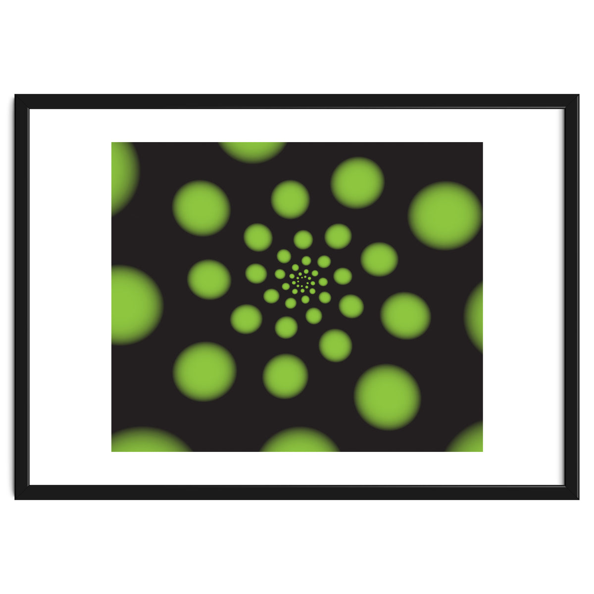 Green Spiral Dots