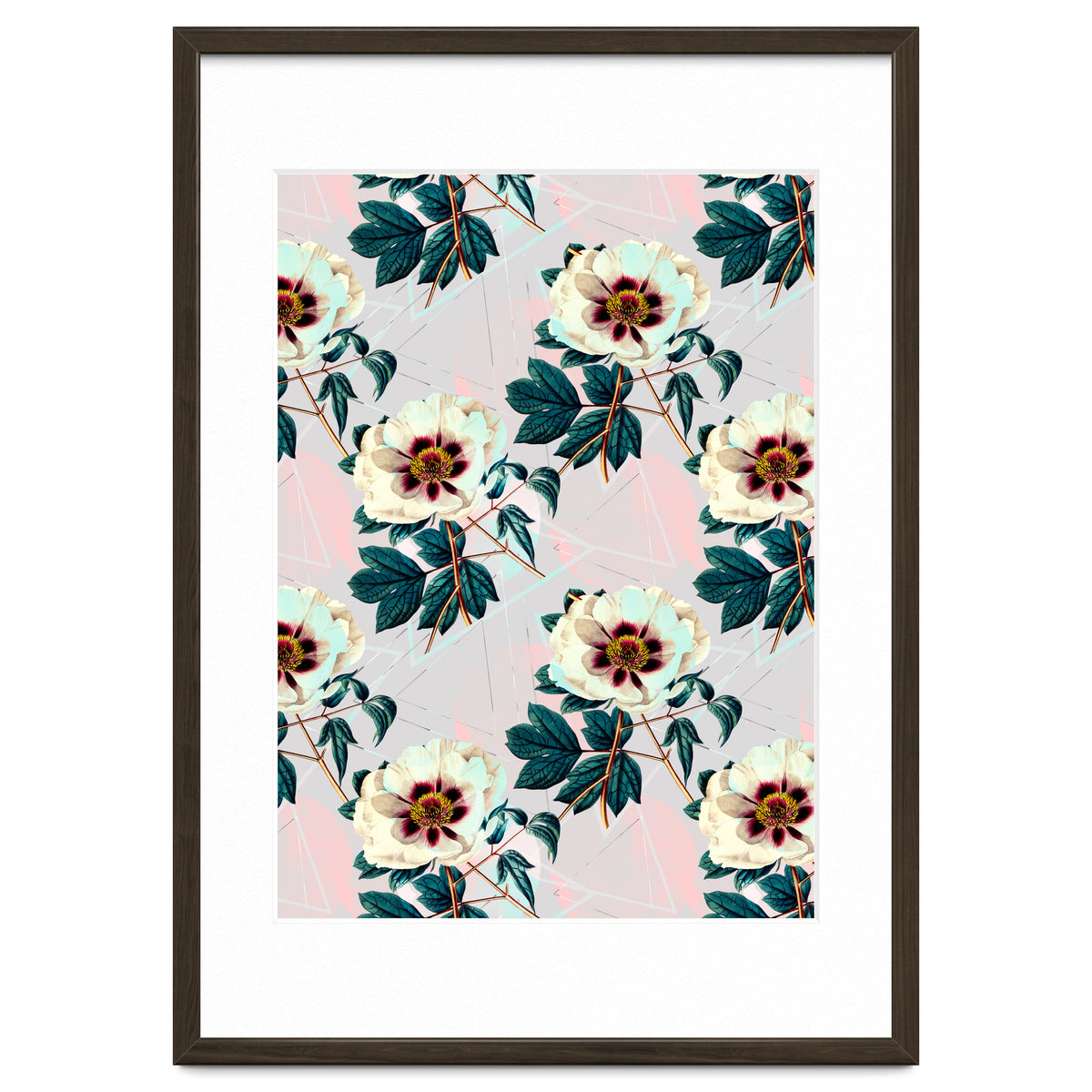Flowery blooming with geometric