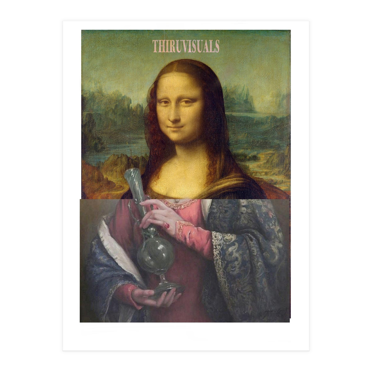 Mona Lisa with the Bong (Print Only)