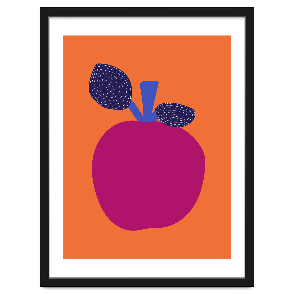 Fuchsia Apple Art