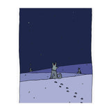 Dogs in Winter Night (Print Only) thumbnail
