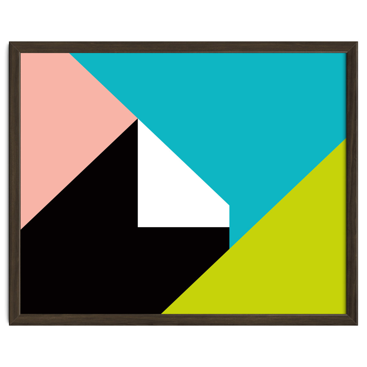 Geometric Shapes No. 266 - pink & lime