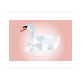 Swan Low Poly Art (Print Only) thumbnail