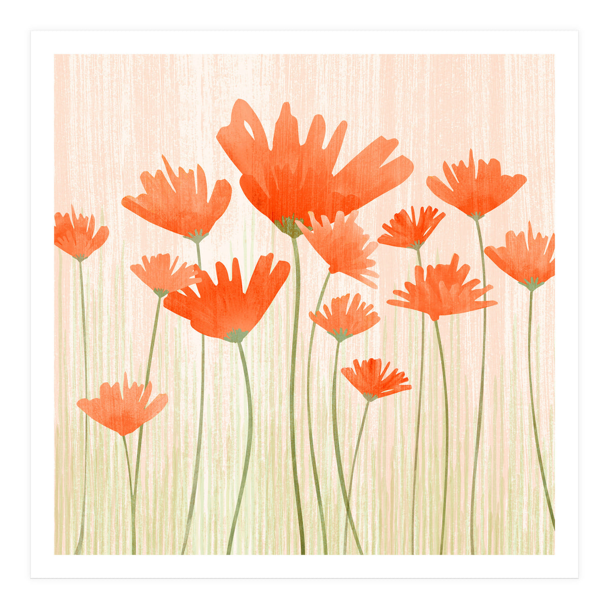 Red Poppy Meadow (Print Only)