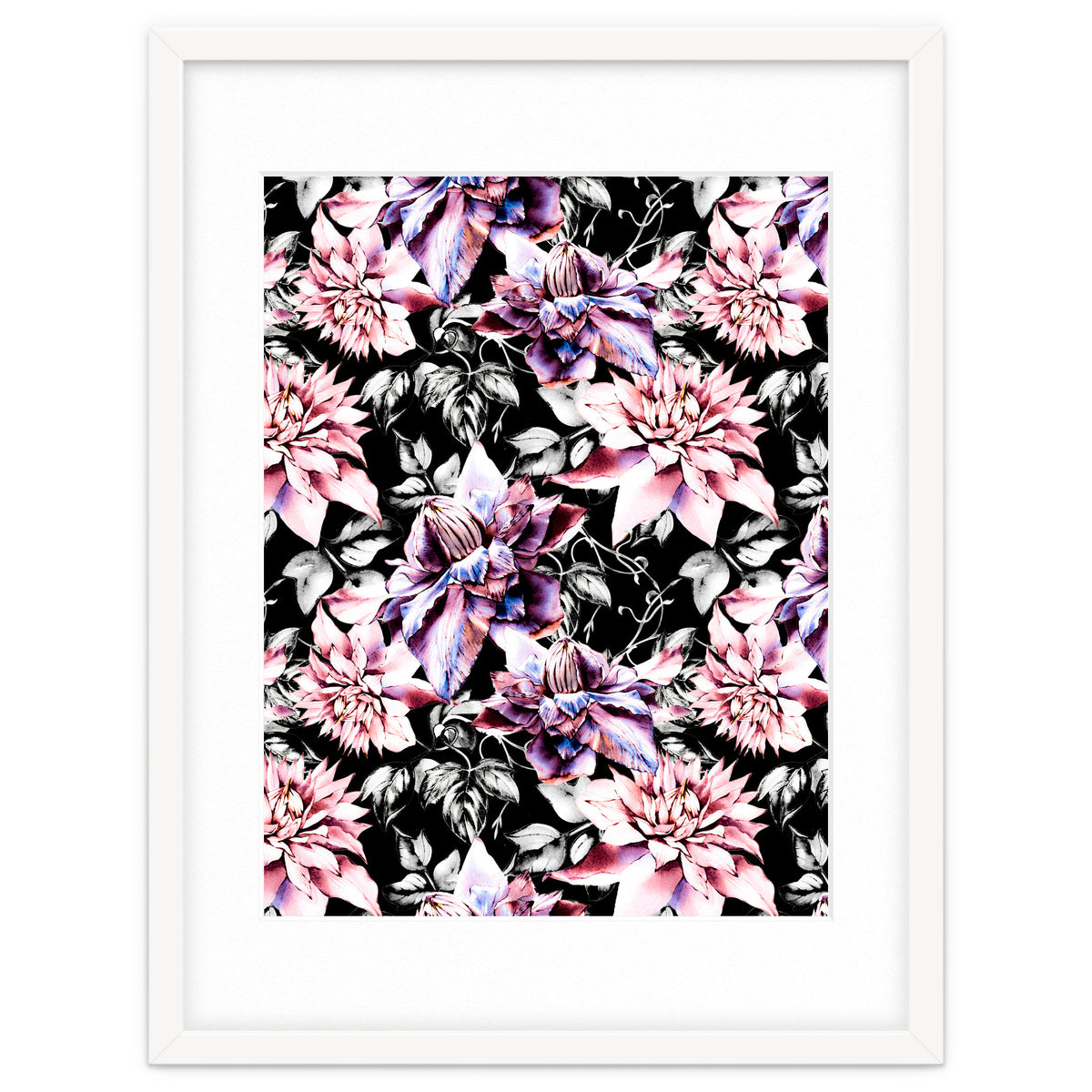 Pink bloom in the dark