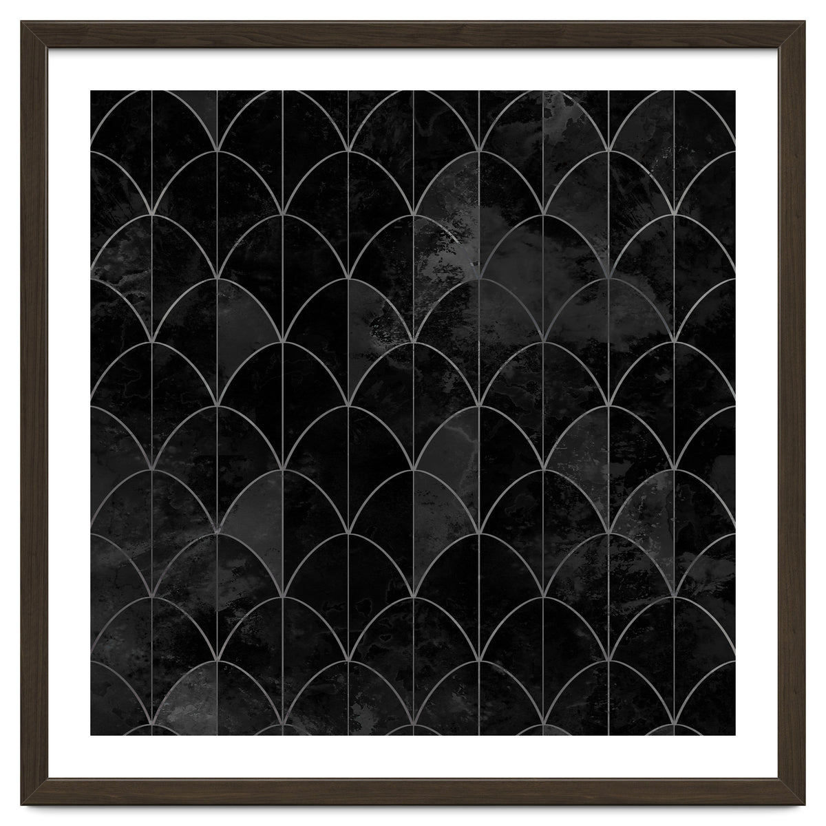 Mermaid scales. Black and white