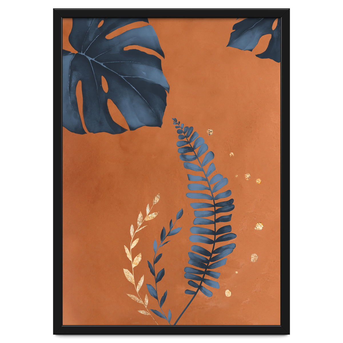 Monstera Leaf Terracotta