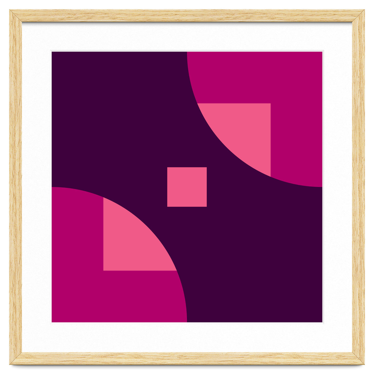 Geometric Shapes No. 1 - purple & pink squares