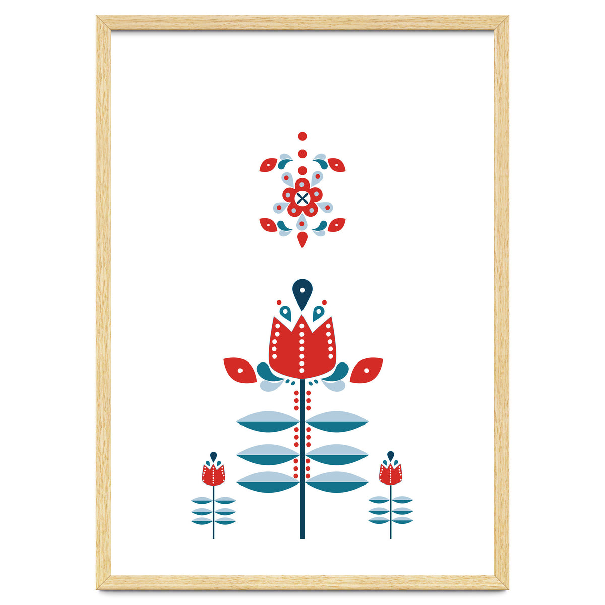 Scandinavian Folk Flowers