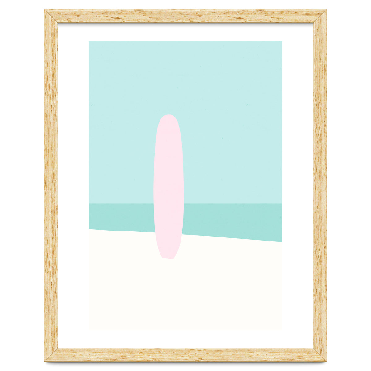 Minimal Surfboard - Turquoise Coast
