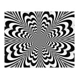 Abstract Spiral Black And White Optical Illusion (Print Only) thumbnail