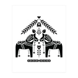 Swedish Dala Horse Folk Pattern (Print Only) thumbnail