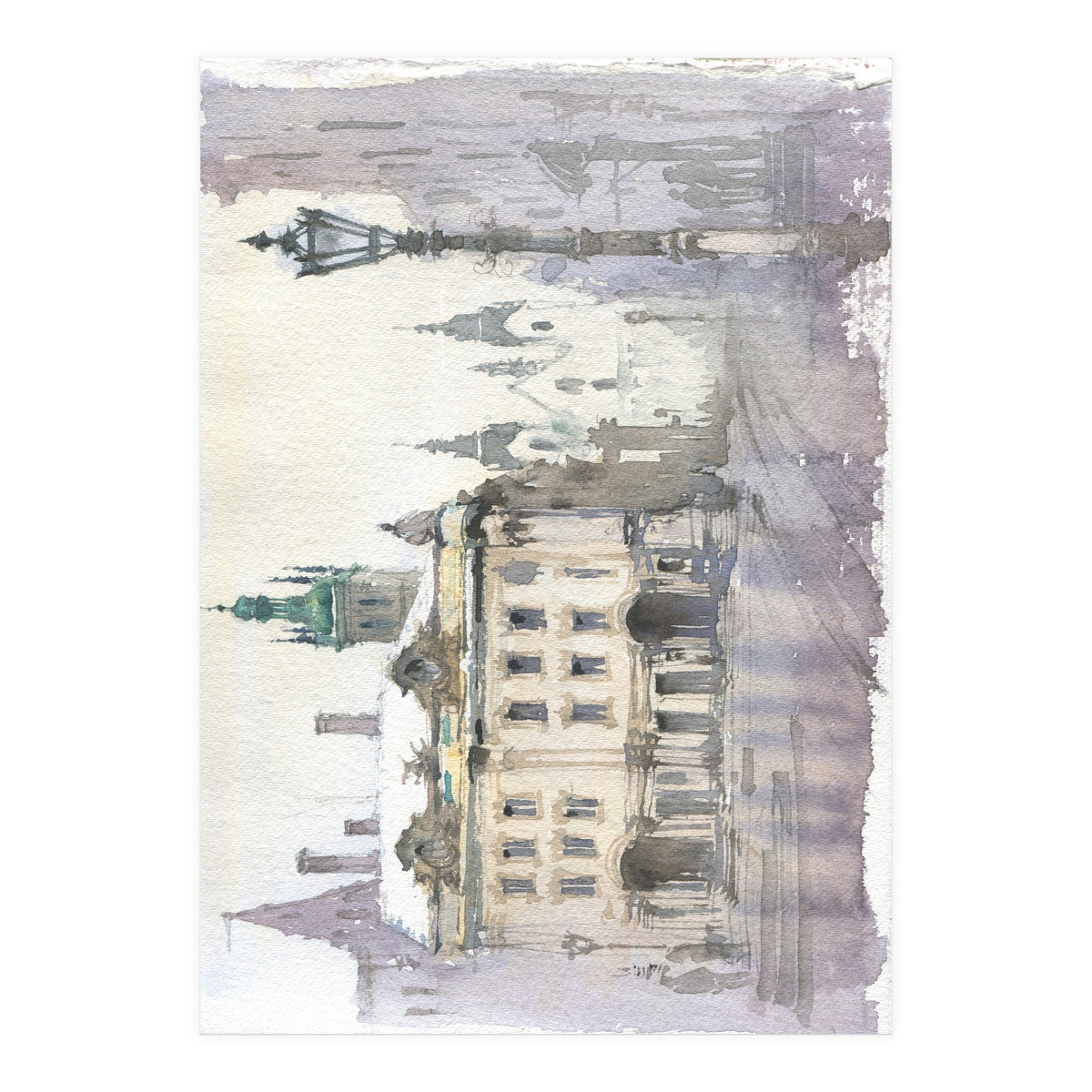 Romantic cityscape  (Print Only)