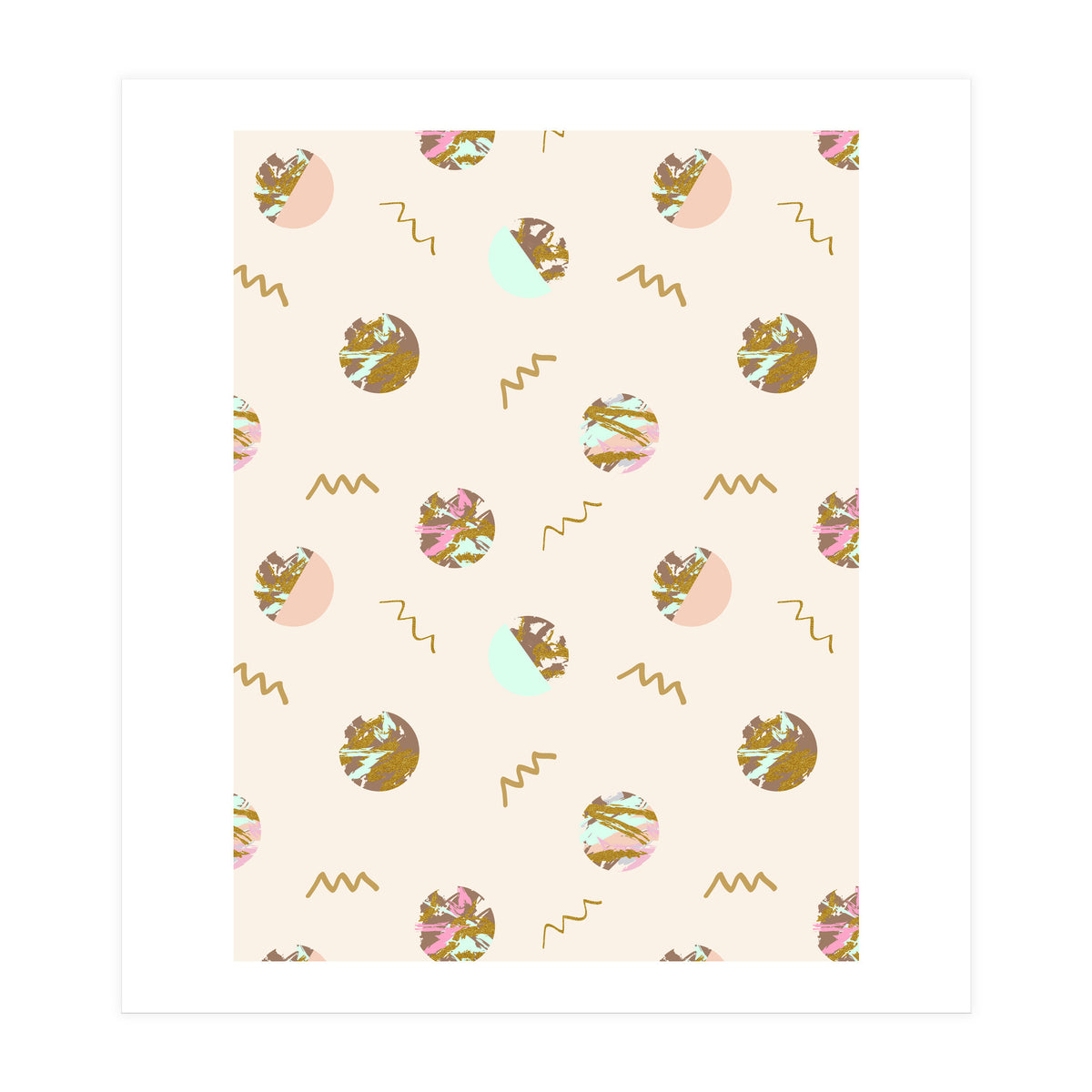 Abstract geometric vector painting (Print Only)