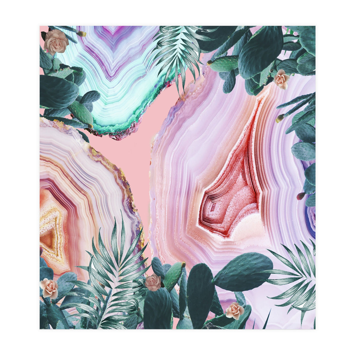 Mineral Agates & Garden #Glam collection (Print Only)