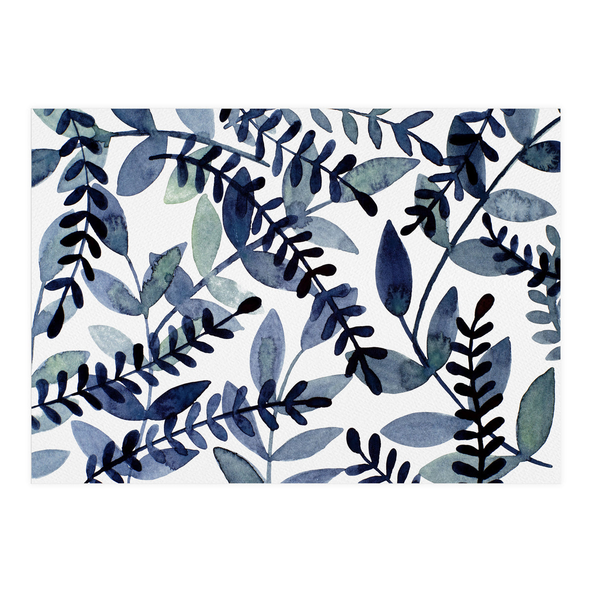 Simple indigo branches (Print Only)