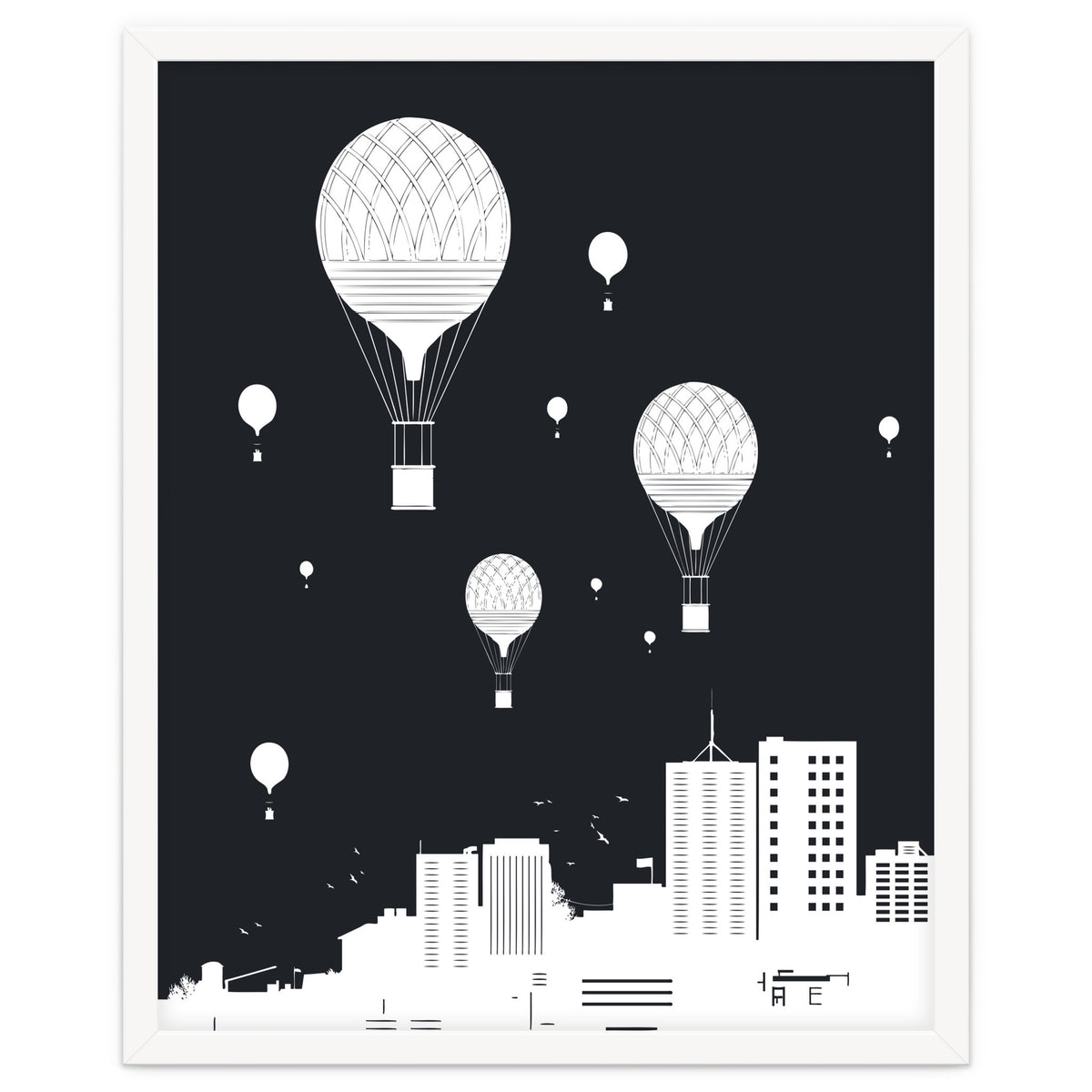 Balloons And The City (dark version)