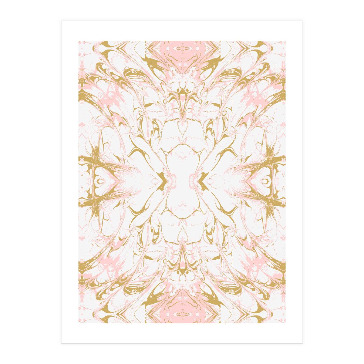 Pink mosaic marble 01 (Print Only)