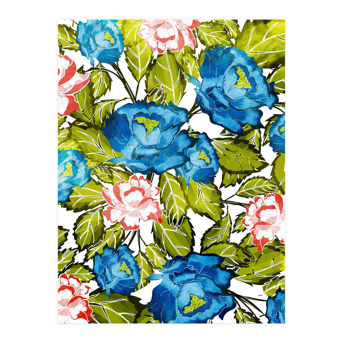 Indigo Bloom (Print Only)