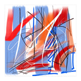 Traces In Blue And Red (Print Only) thumbnail