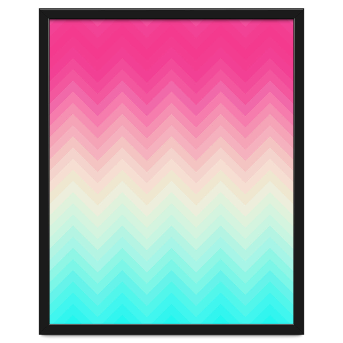 Chevron pink and blue
