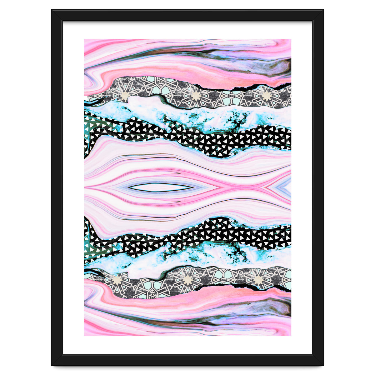 Abstract shapes of marble and patterns