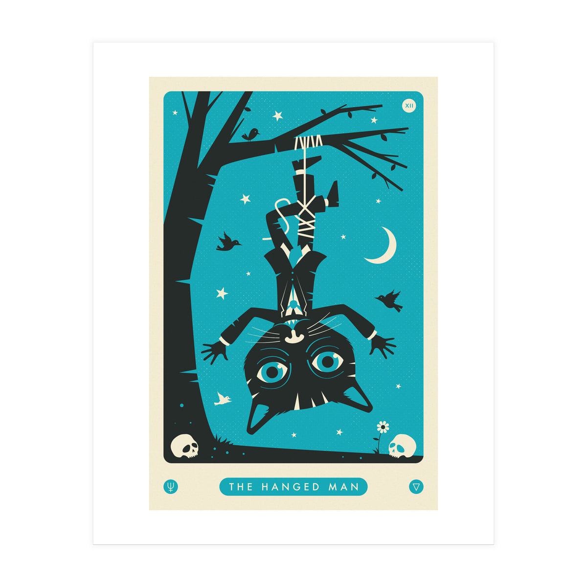 TAROT CARD CAT: THE HANGED MAN (Print Only)