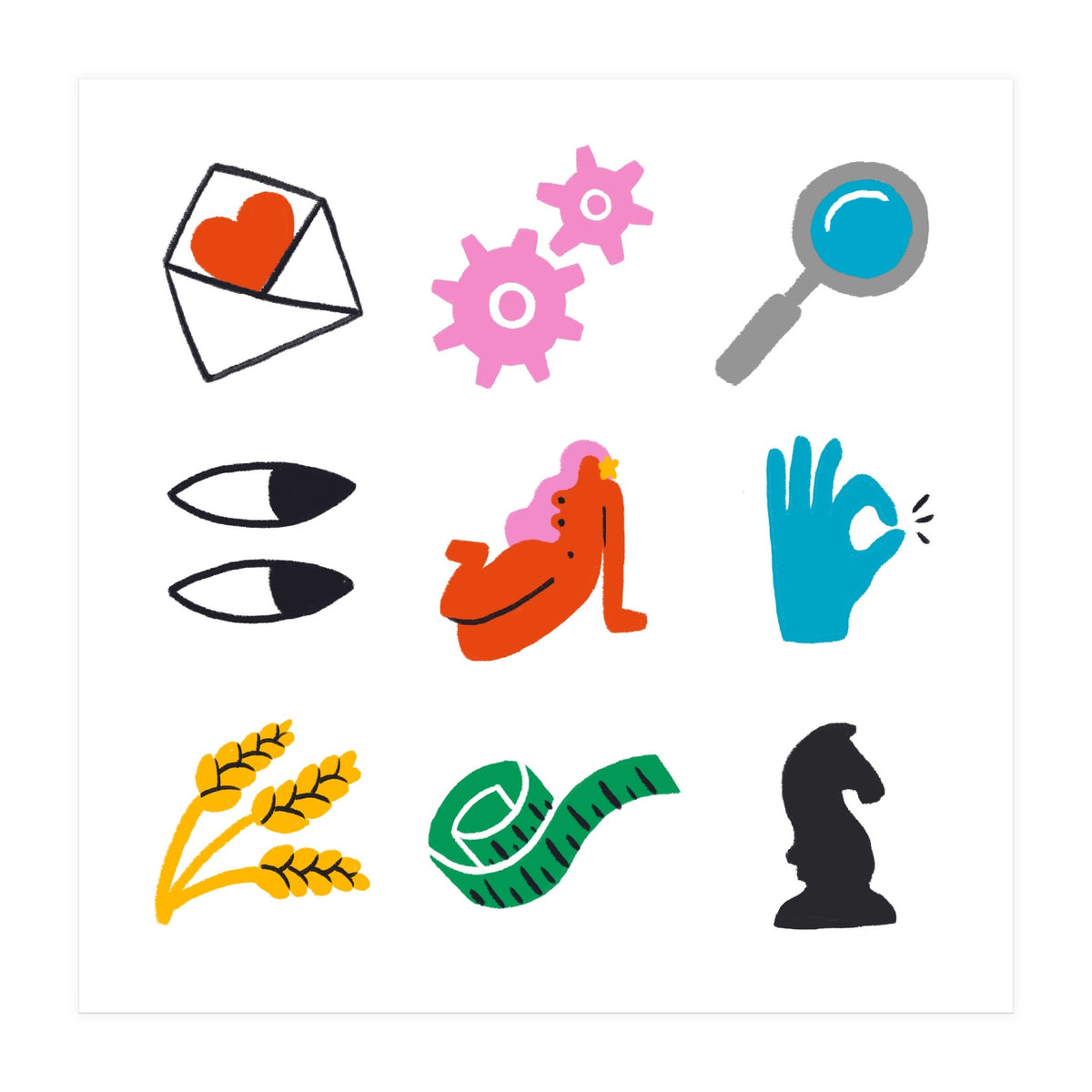 Virgo Emoji (Print Only)