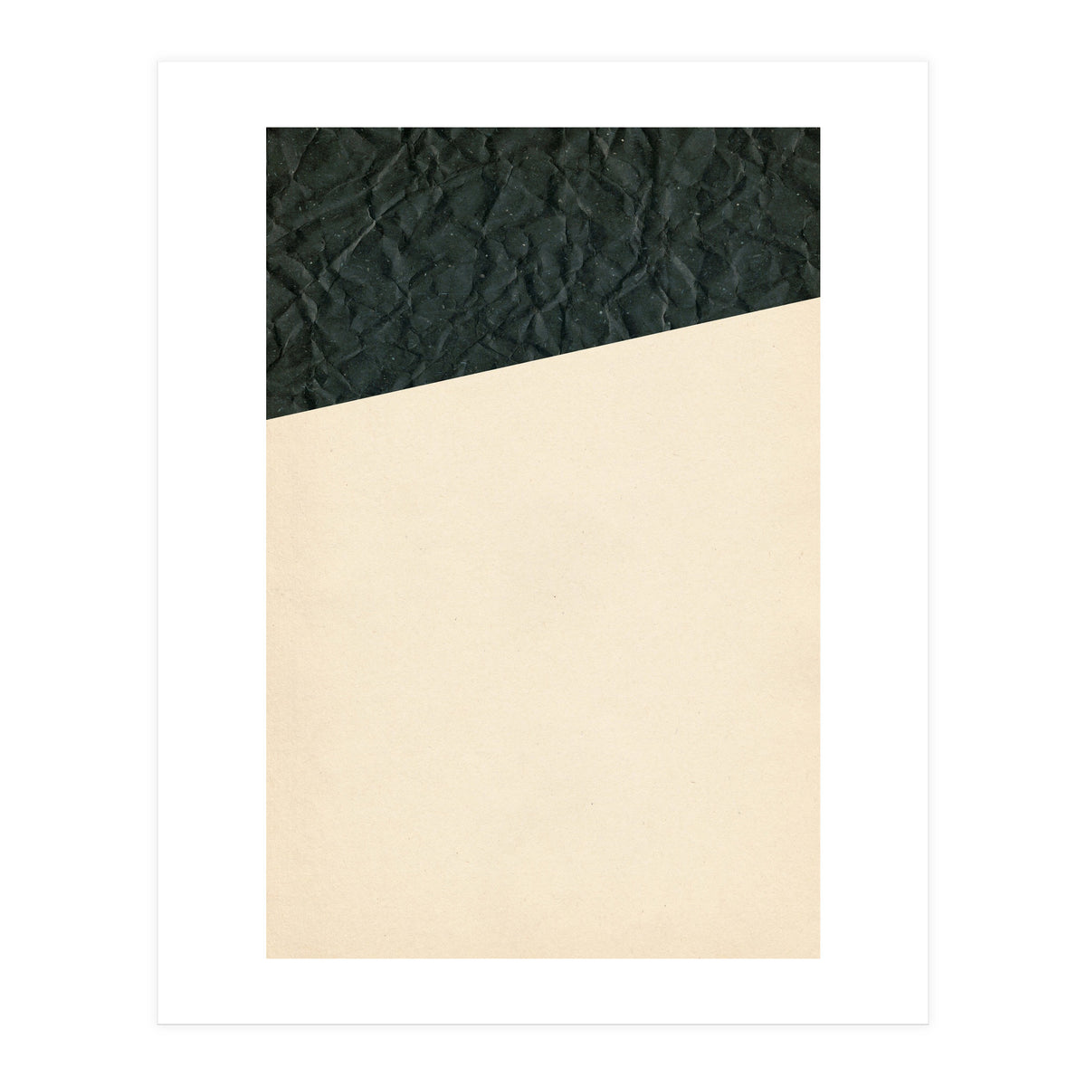 Abstract black paper shape (Print Only)