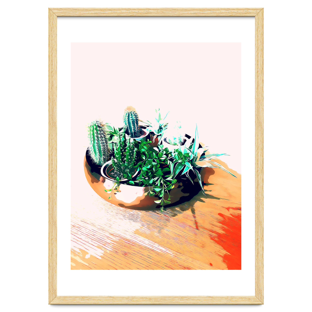 Cacti In A Copper Pot