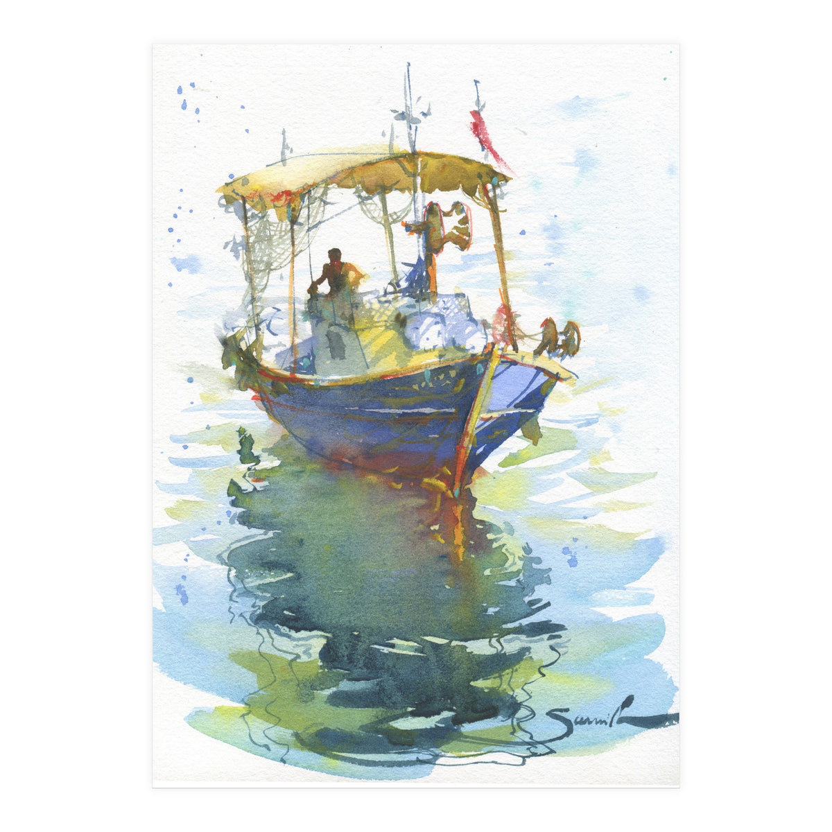 Old fishing ship (Print Only)