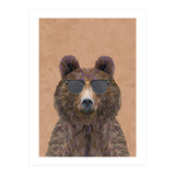 Cool Bear Wearing Sunglasses Portrait (Print Only) thumbnail