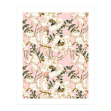 Exotic birds on flowers (Print Only) thumbnail