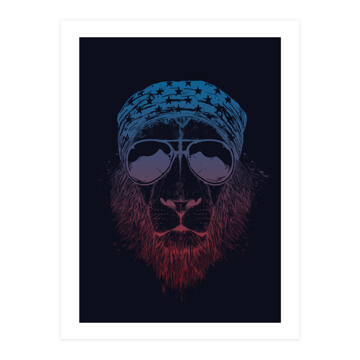 Wild Lion (dark) (Print Only)