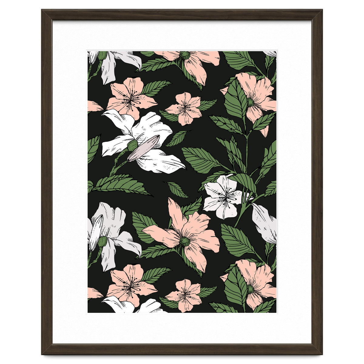 Flowers in the tropical night