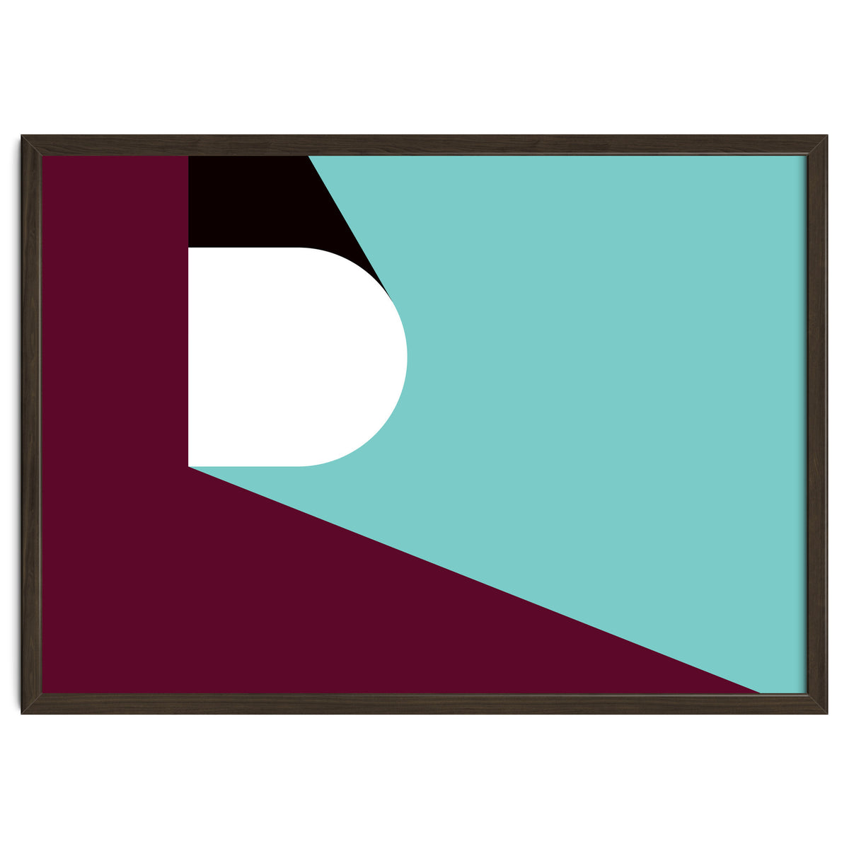 Geometric Shapes No. 82 - purple & teal