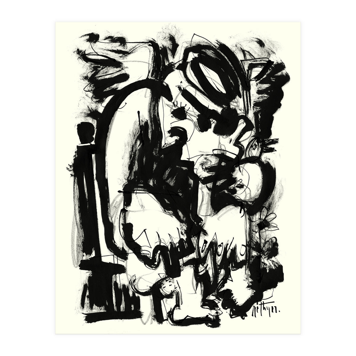 Saint With Bird (Print Only)