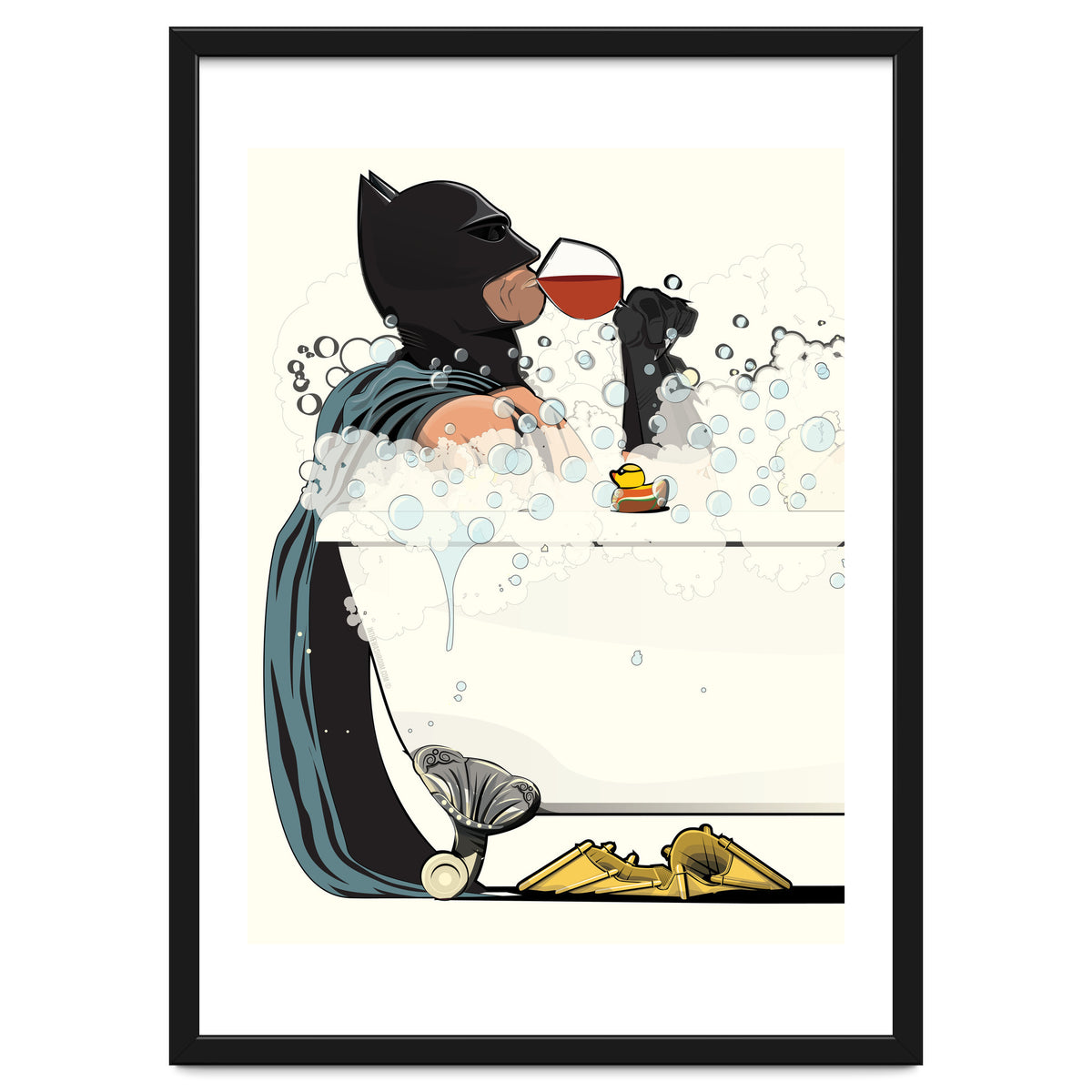 Batman in the Bath, funny Bathroom Humour