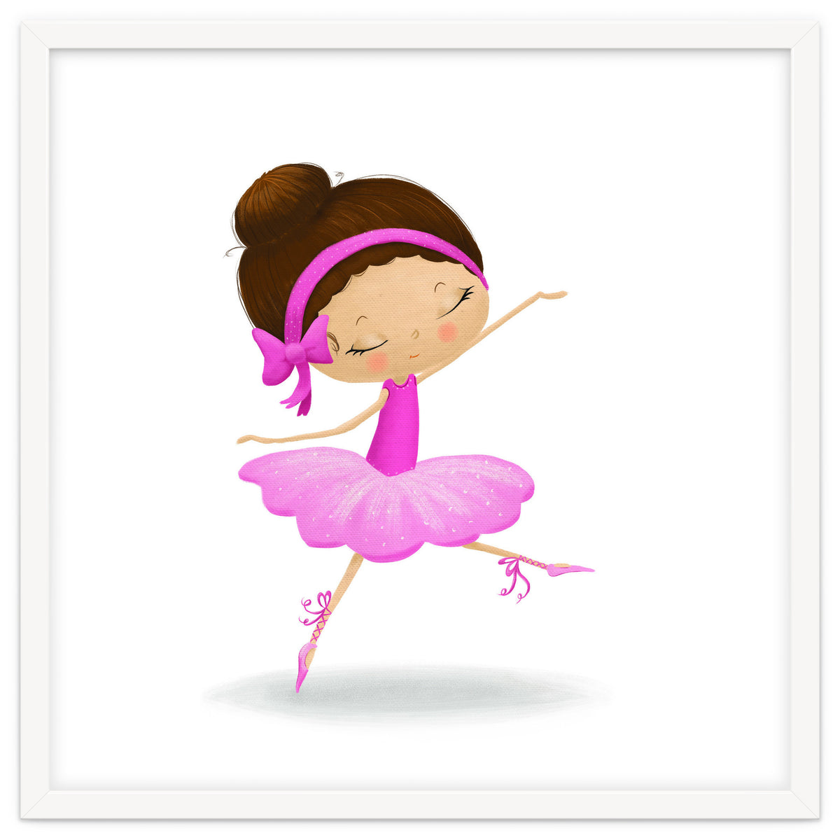 Adorable Ballerina Nursery Print