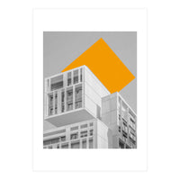 Geometry In Architecture Yellow Square (Print Only)