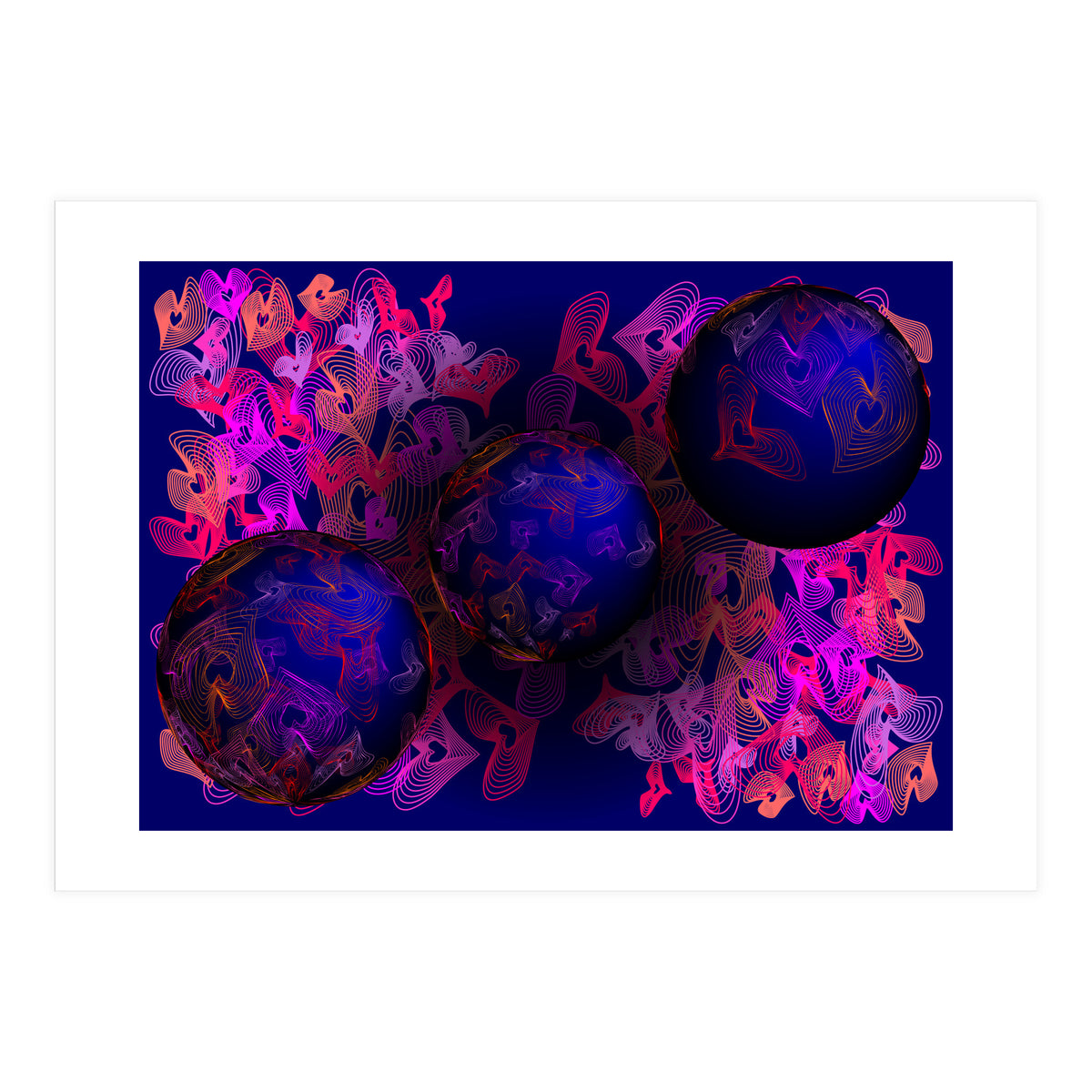 Hearts Of Planet Earth (Print Only)