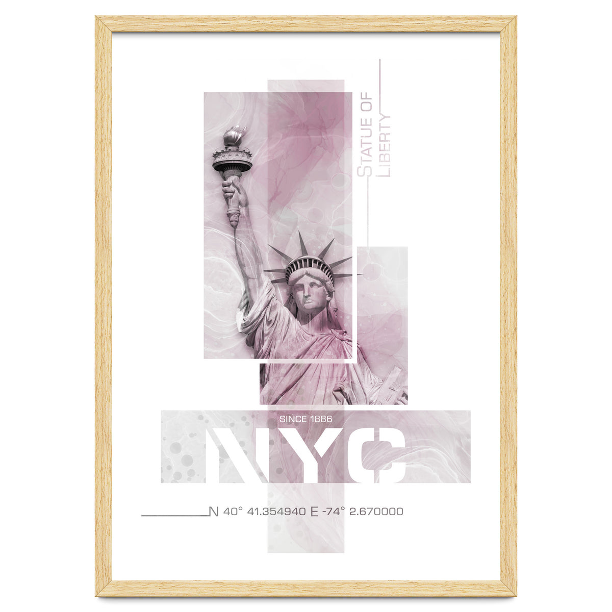 NYC Statue of Liberty | pink marble