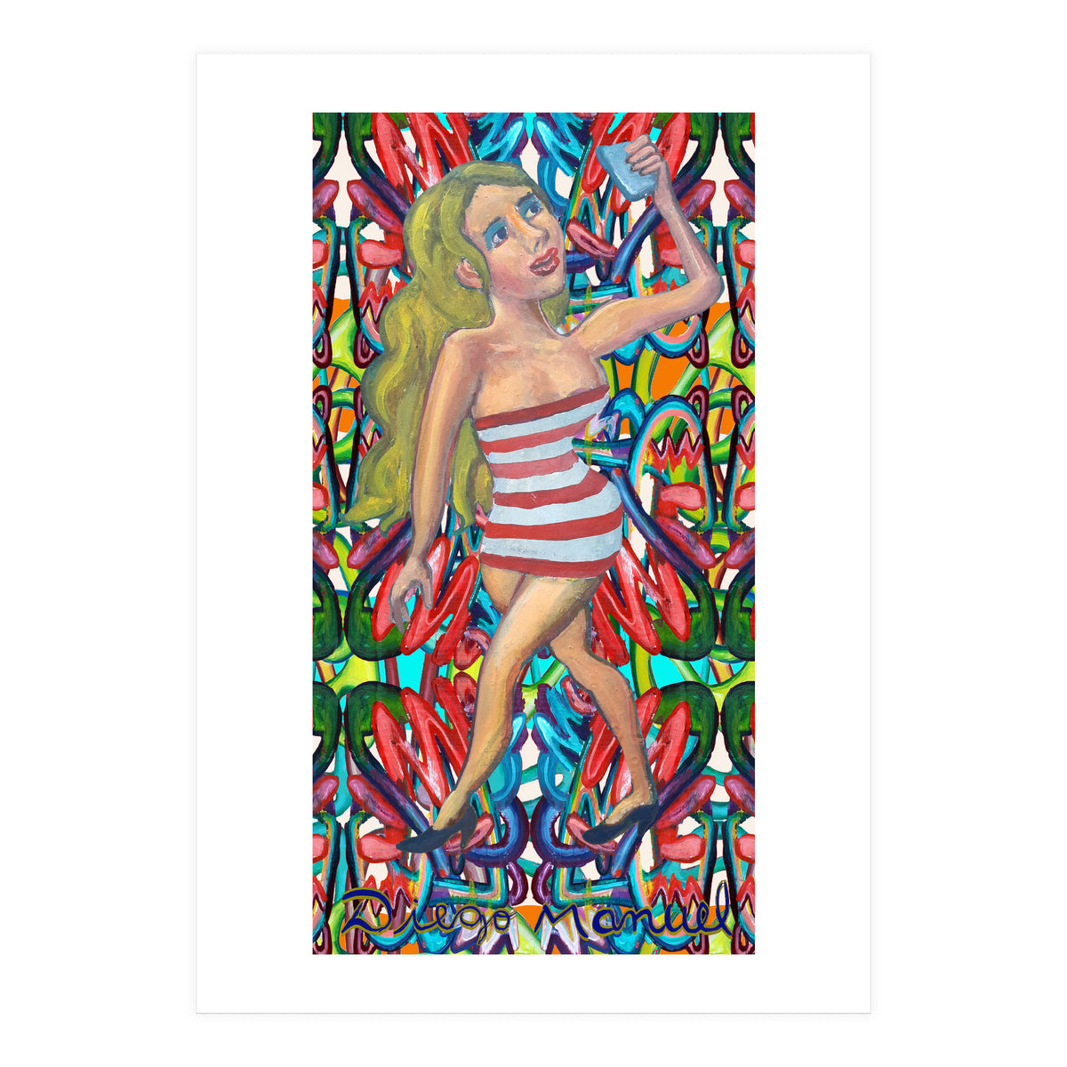 Chica Selfie (Print Only)