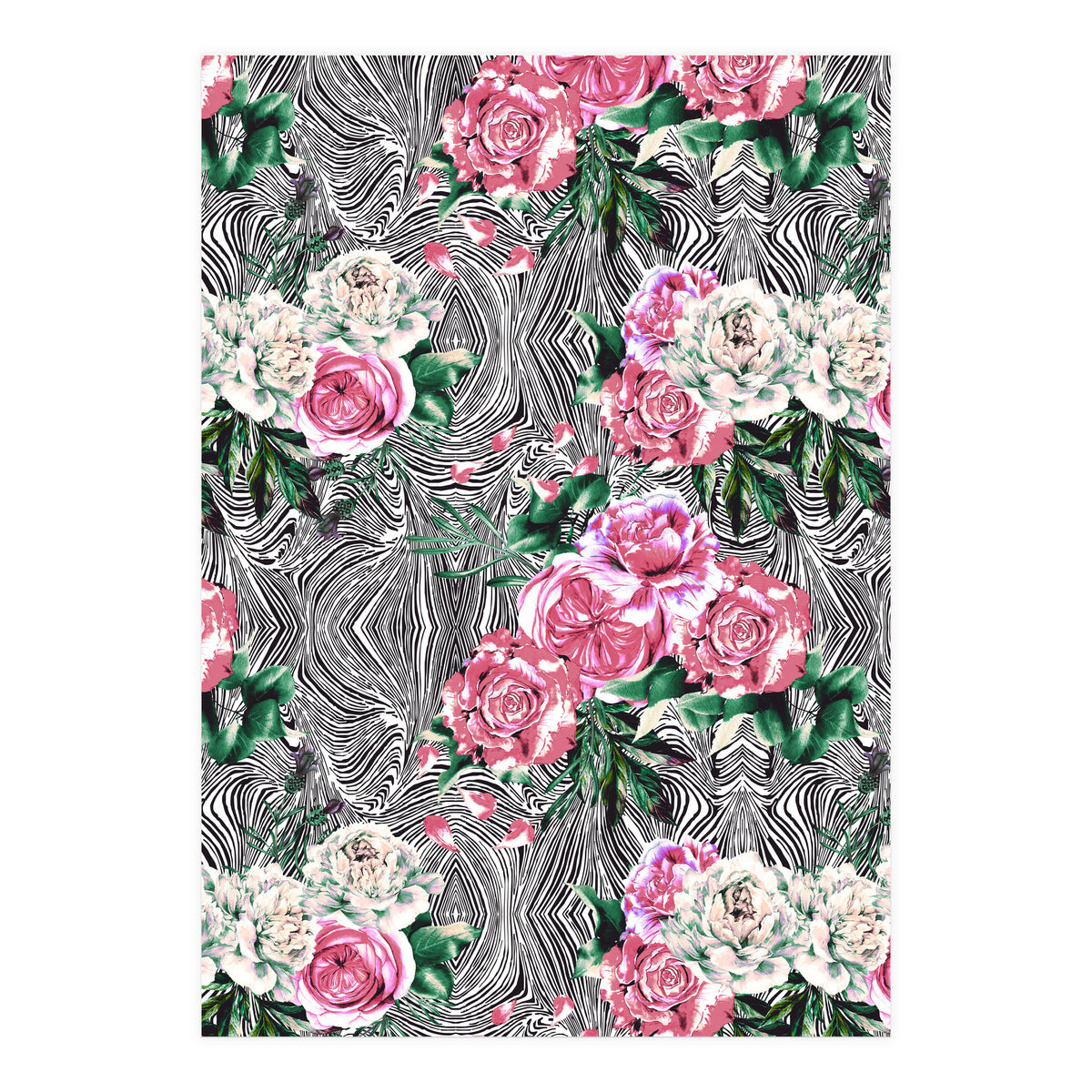 Flowery on linear mosaic (Print Only)