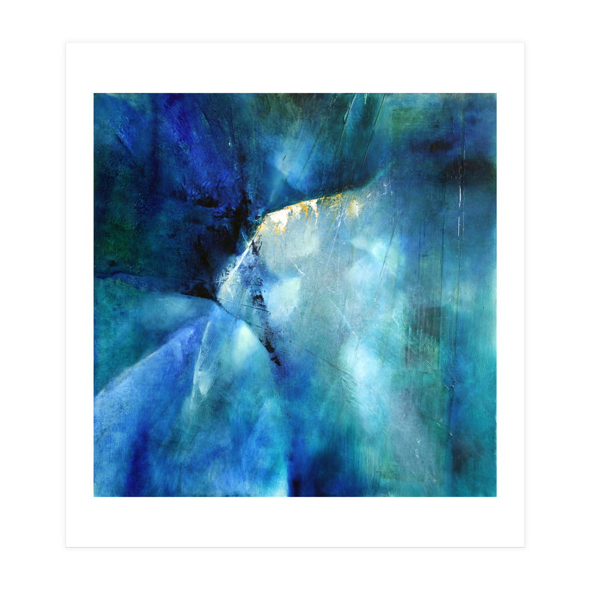 Komposition In Blau - blue composition (Print Only)